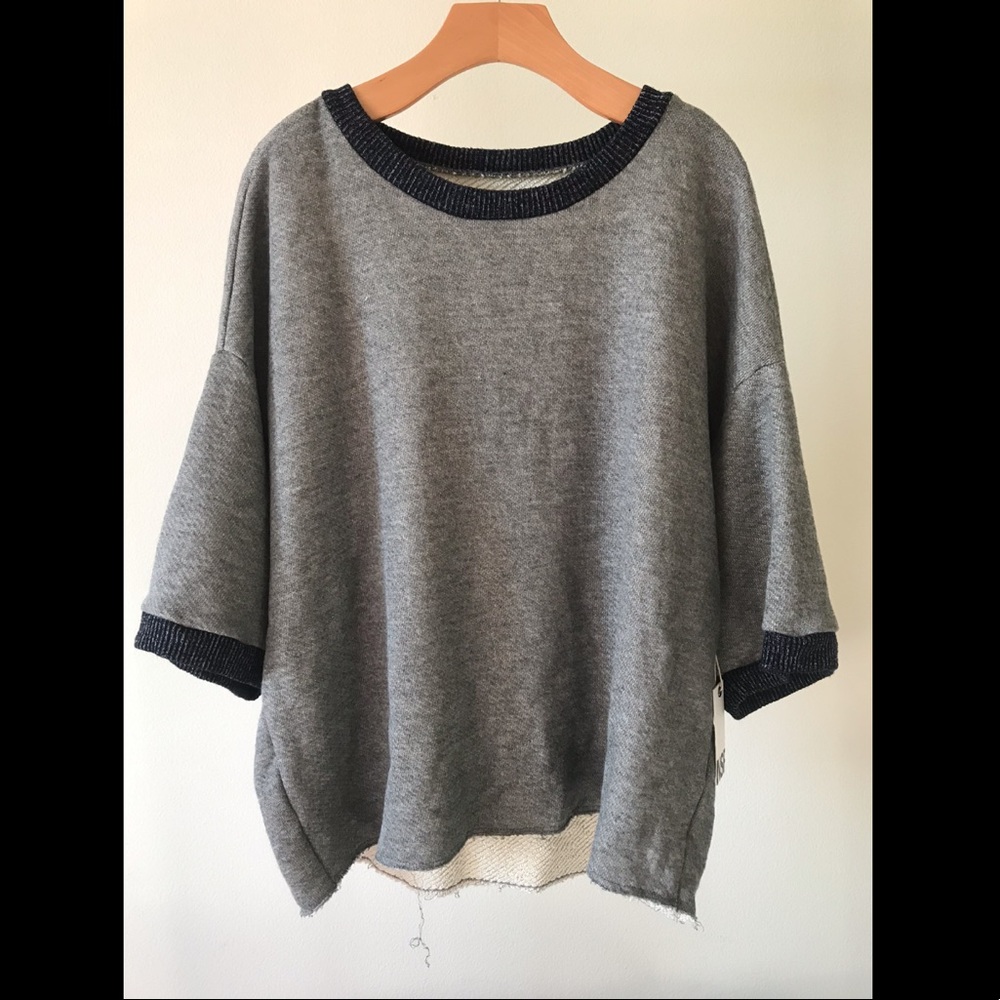 NWT NSF Guero Drop Shoulder Short Sleeve sweater